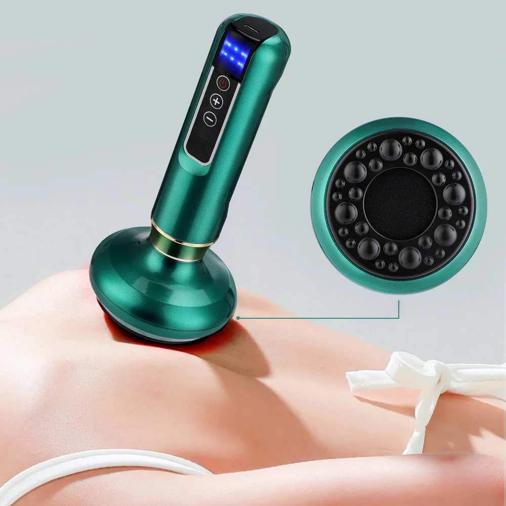 

Customizable 12 level Smart Vacuum Massage Handheld Cellulite Massager Rechargeable Cupping Device Infrared Red Light Warm