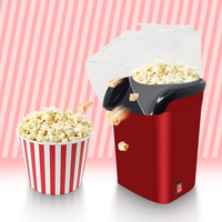 Household Mini Electric DIY Healthy Hot Air Oil-Free Corn Popcorn Maker Machine Corn Popper For Home Kitchen Children Gift