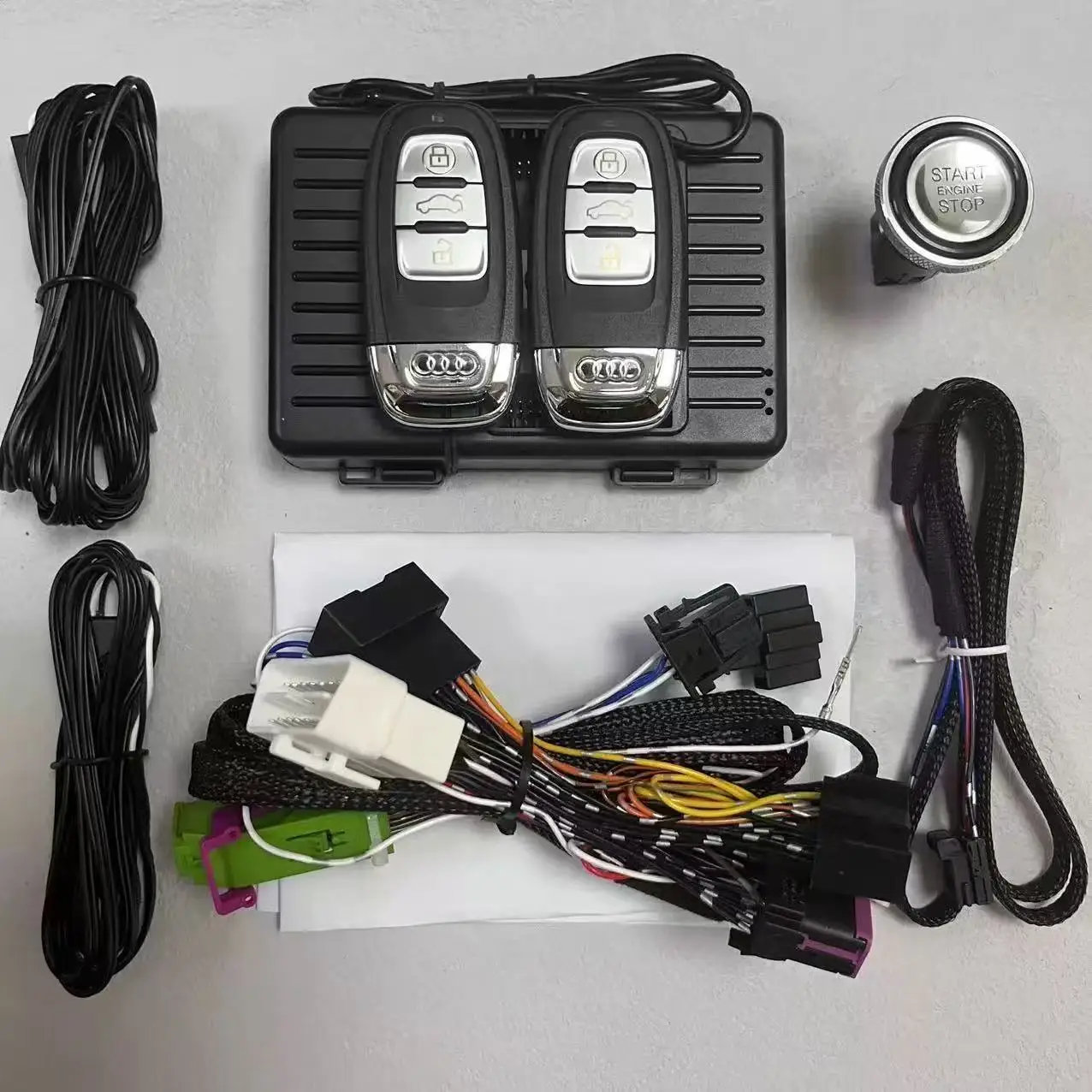 

Upgrade Passive Keyless Entry System For Audi TT 2010-2017 Keyless Go Convert Car To Push Start Ignition Kit Remote Starter