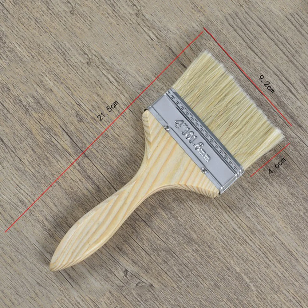 مجموعة فرش الرسم مكونة من 9 قطع بمقبض خشبي بشعيرات طبيعية لمجموعة أدوات الطلاء الكلاسيكية لجدار الأثاث #5