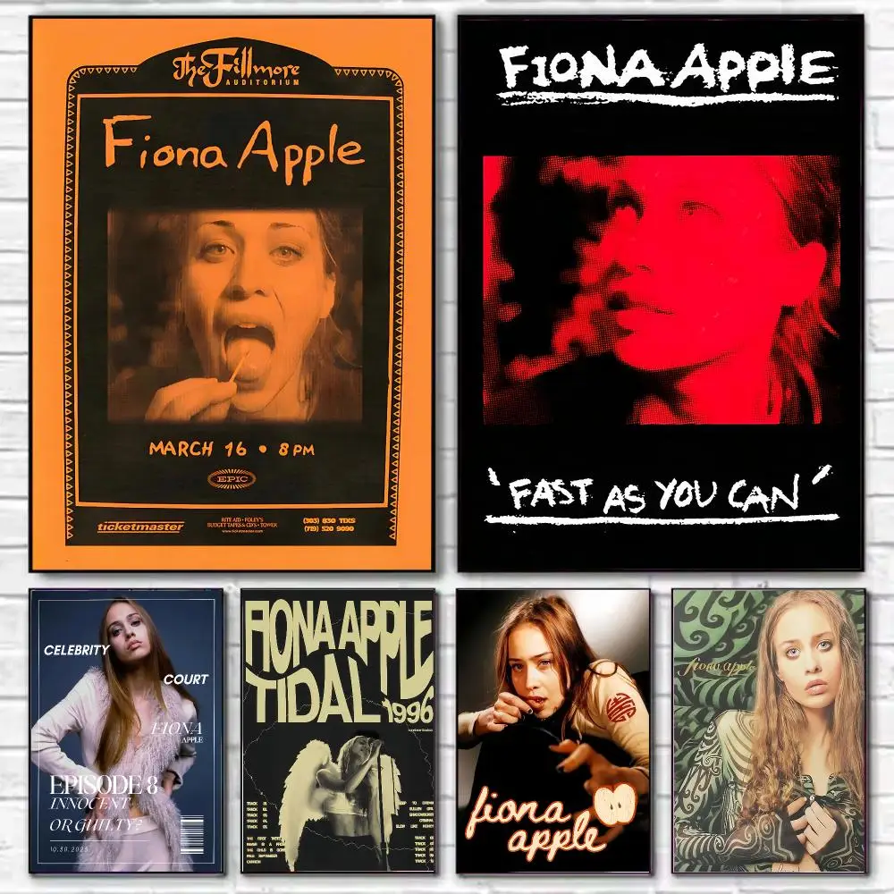 Singer Fiona Apple Poster Stylish Wall Art Print for Living Room Bedroom Study Office Café Home Decor Modern Gift