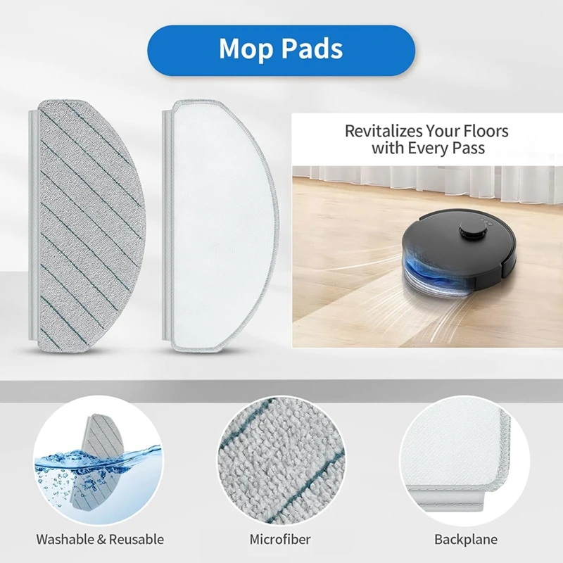 ABAE-piezas de repuesto para ECOVACS DEEBOT N20 Plus, N20 Pro Plus, Yeedi C12, C12 Pro Plus Kit de accesorios para Robot aspirador