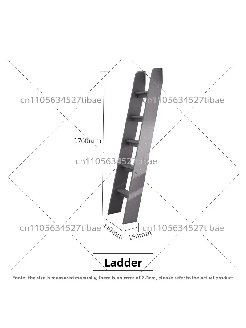 Bunk Bed Up and Down High and Low Bed Matching Armrest Wardrobe Type Ladder Cabinet Drawer Flip Storage Floor Ladder