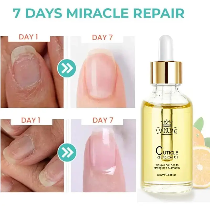 

New Nail Cuticle Repair Nutrition Oil Natural Plant Essential Oil For Repaired Cuticles Over Night Manicure Damaged Skin 15ml