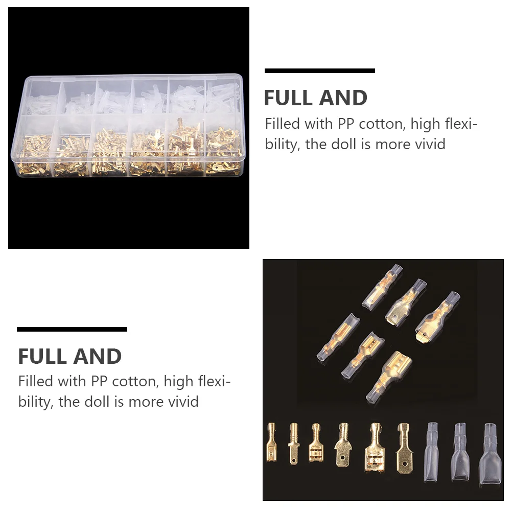 

Terminal 2.8mm 4.8mm 6.3mm Crimp Terminals Wire Connector Cold Pressed Connector Quick Splice Terminal Copper Wire