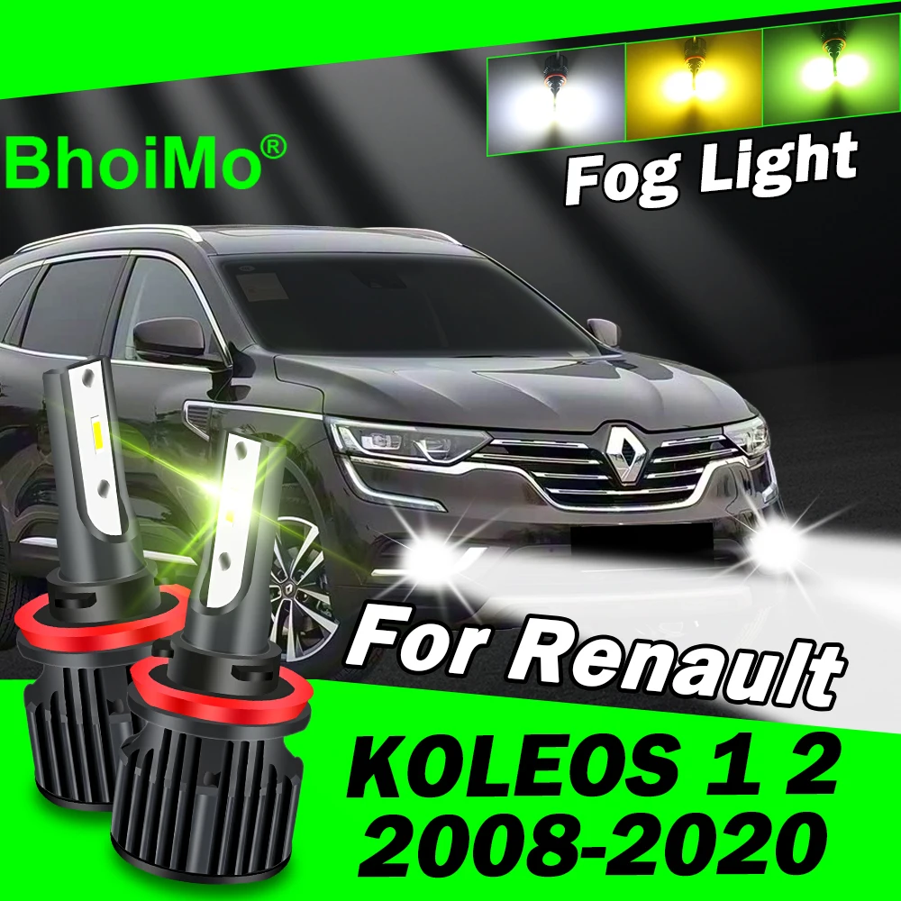 

BhoiMo Front Fog Light Lamp For Renault Koleos 1 2 Led Bulb 2008 2009 2010 2011 2012 2013 2014 2015 2016 2017 2018 2019 2020