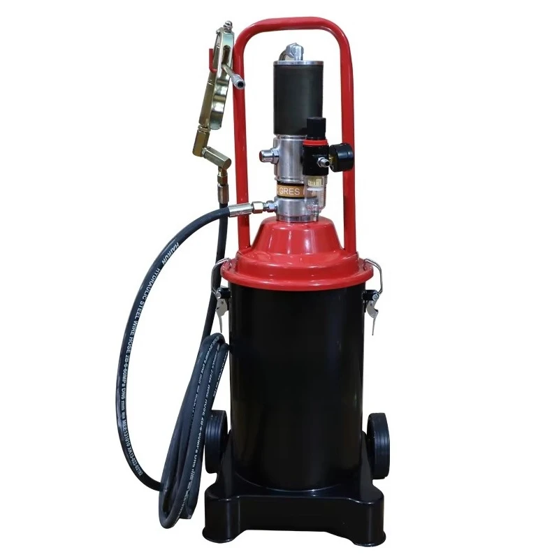 High pressure 12L pneumatic barrel grease pump, automatic pneumatic lubrication gun OEM automotive