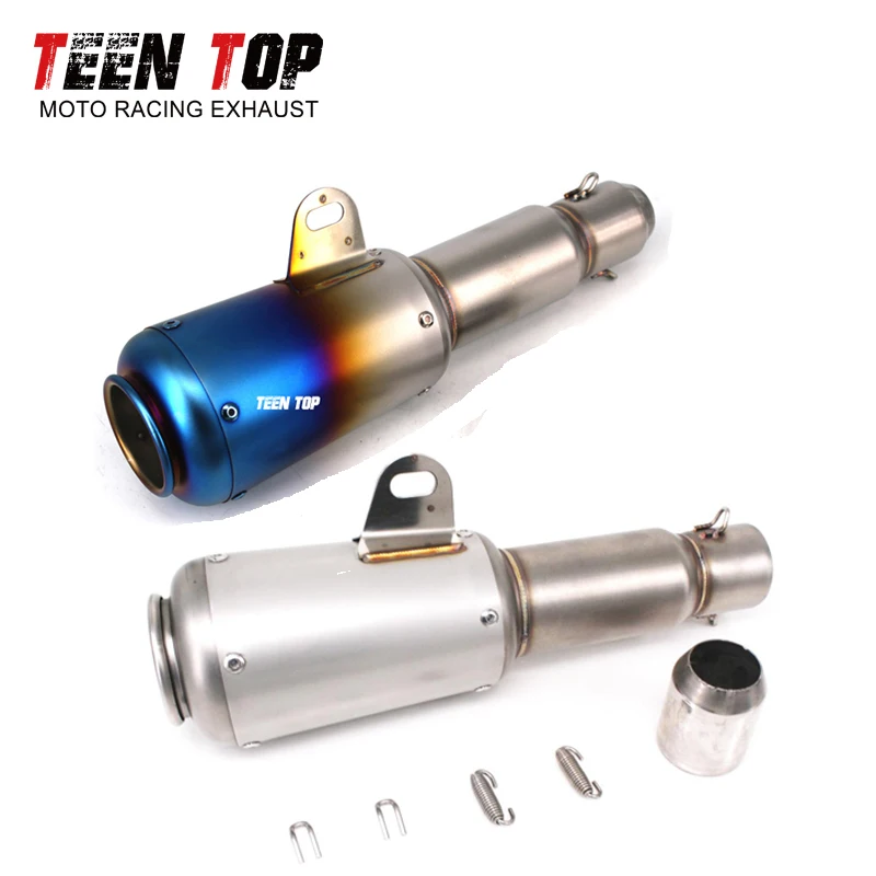 

51mm Universal Racing Exhaust Silencer Stainless Steel Motorcycle Exhaust Muffler Elbow CRF230 CB650R TRK502X Tenere 700 T700