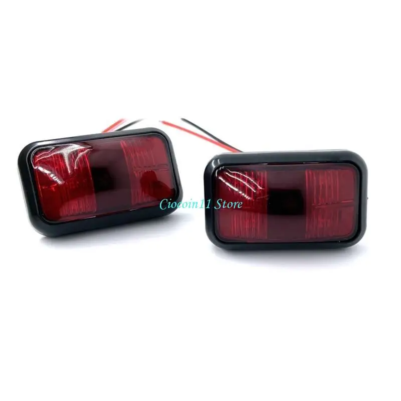 Y1UB 5Pcs LED Clearence Light Front Rear Side Marker Indicators Light for Truck Car Bus Trailer Boat, Taillight