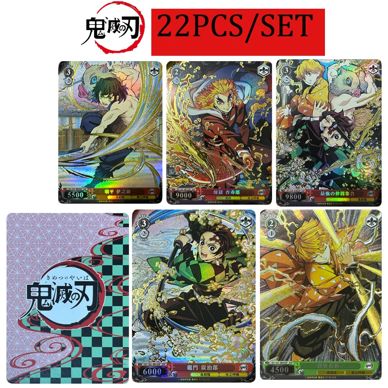 

Demon Slayer Agatsuma Zenitsu DIY Kamado Nezuko Blade Foil Stamping Signature Texture Collector Card Christmas Birthday Present