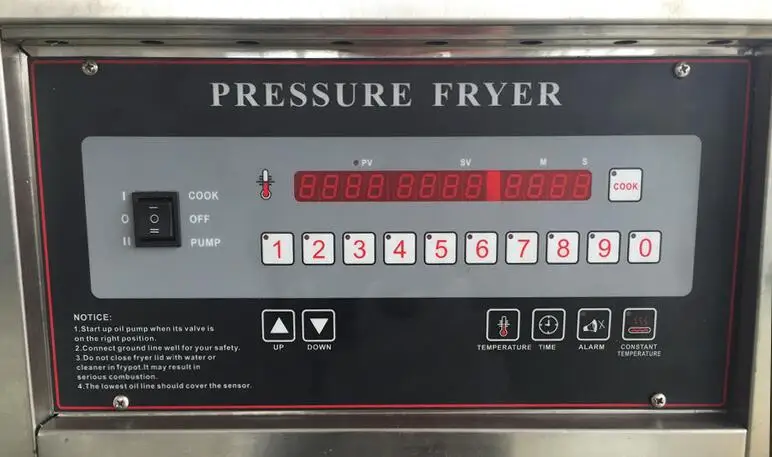 Industrial Electric or Gas Powered Pressure Fried Chicken Cooker Deep Frier Fryer Machine with Temperature Control