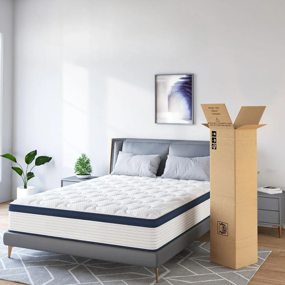 10Inch Queen Size Mattresses, Space Cotton for Deep Sleep, Medium Firm with Stronger Support, Queen Size Mattresses