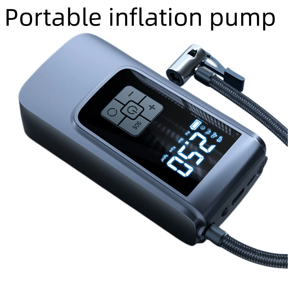 

6000mah Tire Inflator Pump 150psi Electric Wireless Portable Car Air Compressor Vacuum Pump For Motorcycle Bike Car Tyre Balls