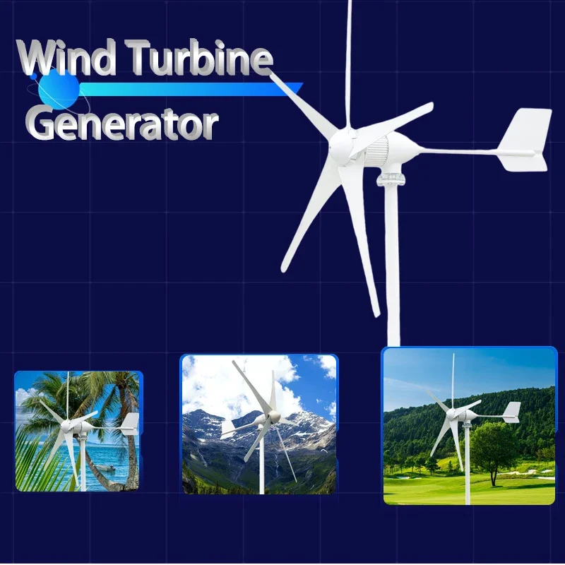 

10kw 10000W Vertical Axis Wind Power Turbine Generator 12V 24V 48V Low-speed Windmill With MPPT/Charge Controller RV Yacht Farm