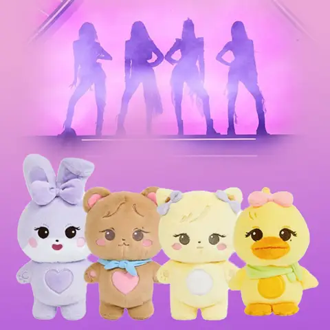 Bornpink KPOP 월드 투어 봉제 인형, Jisoo Jenny Rose Lisa, 플러시 베개, Kwai 펜던트, 팬 선물