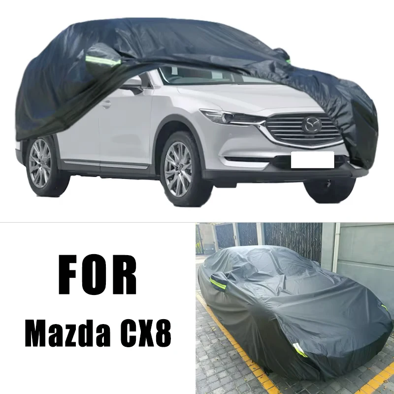

For Mazda CX8 All-Weather Car Covers 6-in-1 Waterproof Dustproof UV Proof Snowproof Scratch Resistant Protection