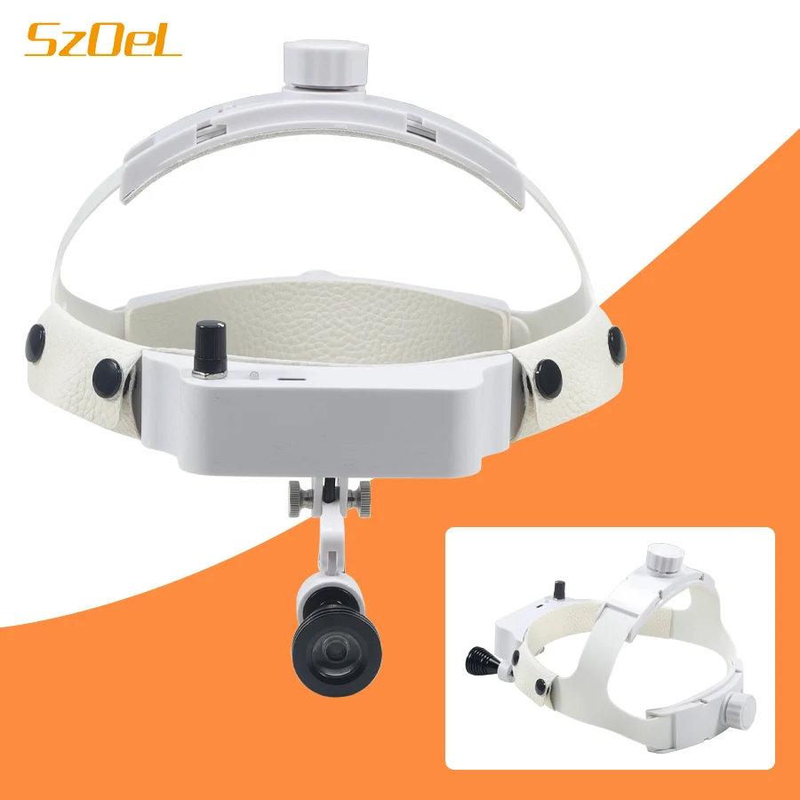 Dental Head Mounted Headlamp Integrated Portable Headlamp for ENT Surgery Oral Surgery Medical LED Inspection Light