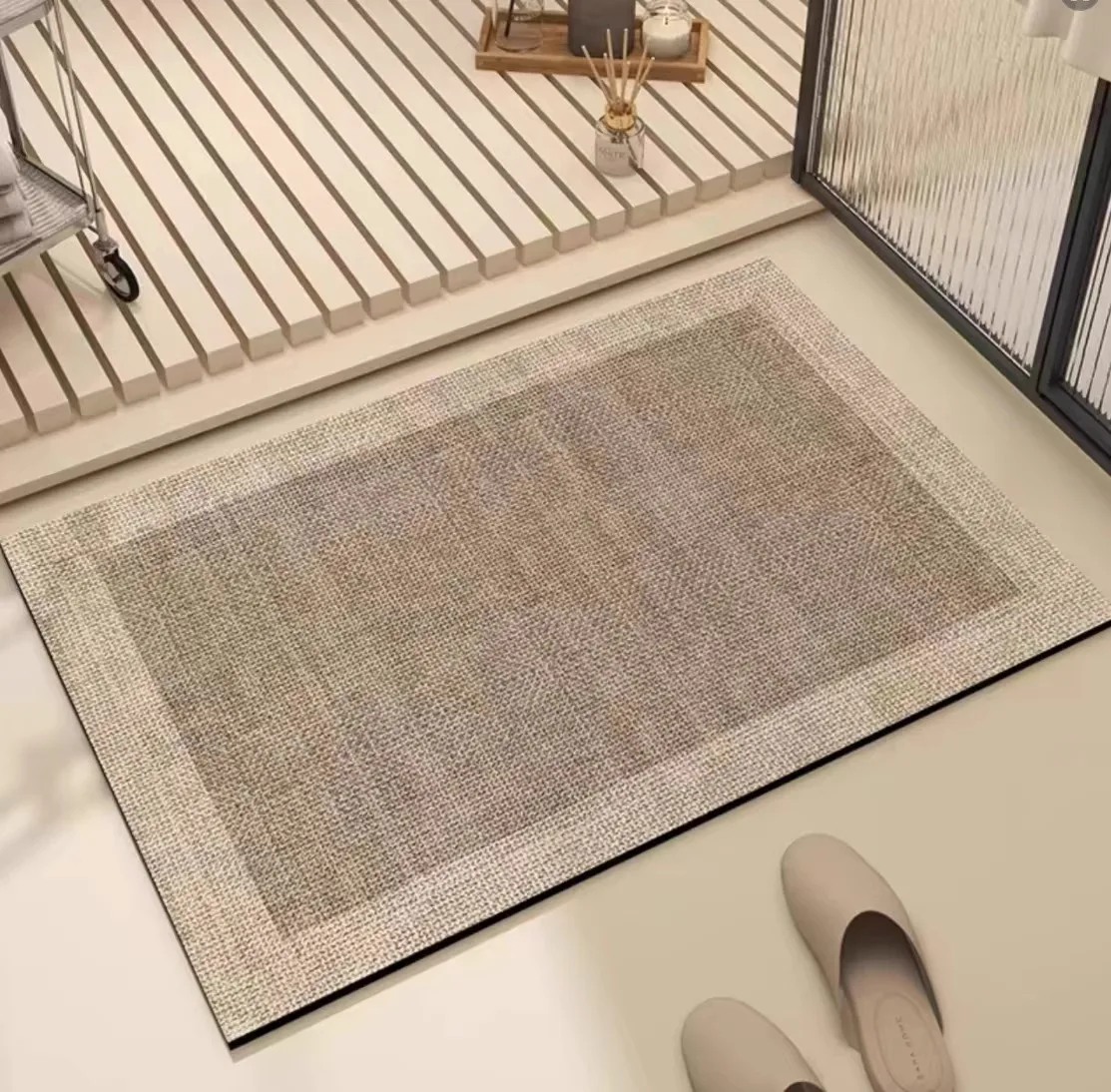 Bathroom Mat Anti-slip Floor Mats Absorbent Carpet Diatomaceous Earth Material Minimalist Home Decor Rug Alfombra de baño