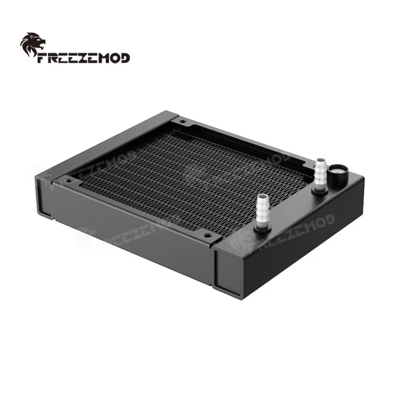 FREEZEMOD Aluminum 120 Radiator Medical RAD Match 12cm Cooling Fan, Connect 5-6mm 7-8mm Soft Pipe C SR-LF120