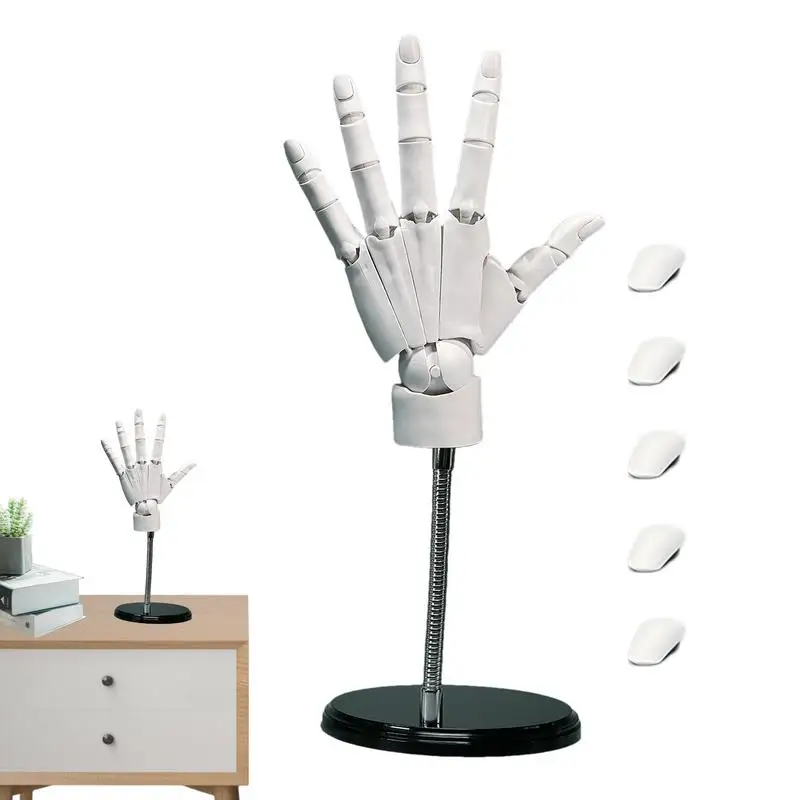 Flexible Hand Model Hand Art Mannequin Figure With Posable Fingers Articulated Mannequin For Displaying Sketching Drawing