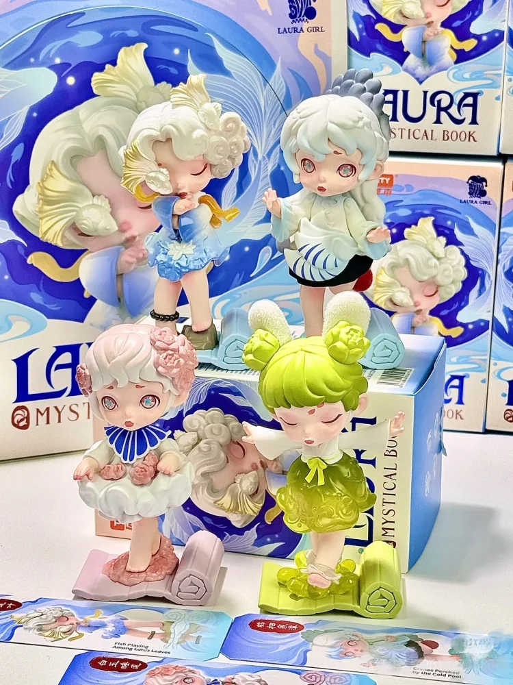 New Laura Mystical Book Series Blind Box Kawaii Chinese Ethnic Style Jewelry Doll Statues Ornament Mystery Box Girl Gift