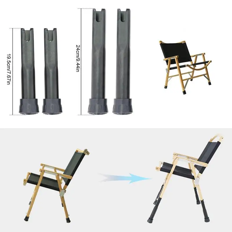 Chair Leg Covers Floor Protection Chair Leg Caps Furniture Feet Covers Heighten Non-Slip Chair Riser Furniture Leg Protectors