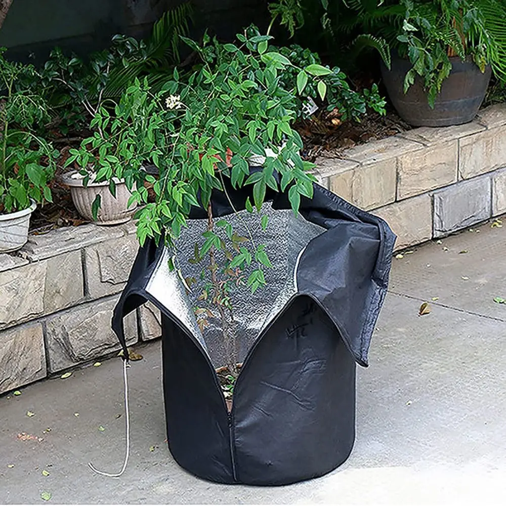 

Anti-freeze Plants Frost Protection Bag with Drawstring Frost-Proof Thermal Pot Protector Keep Warm Plants