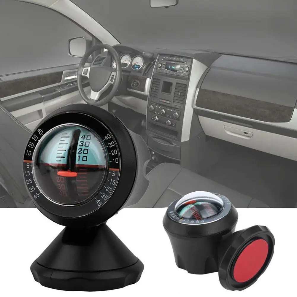 1 Pcs Outdoor Measure Tool Vehicle Compass Multifunction Car Inclinometer Slope Automotive Interior Accessories Car Compass ﻿