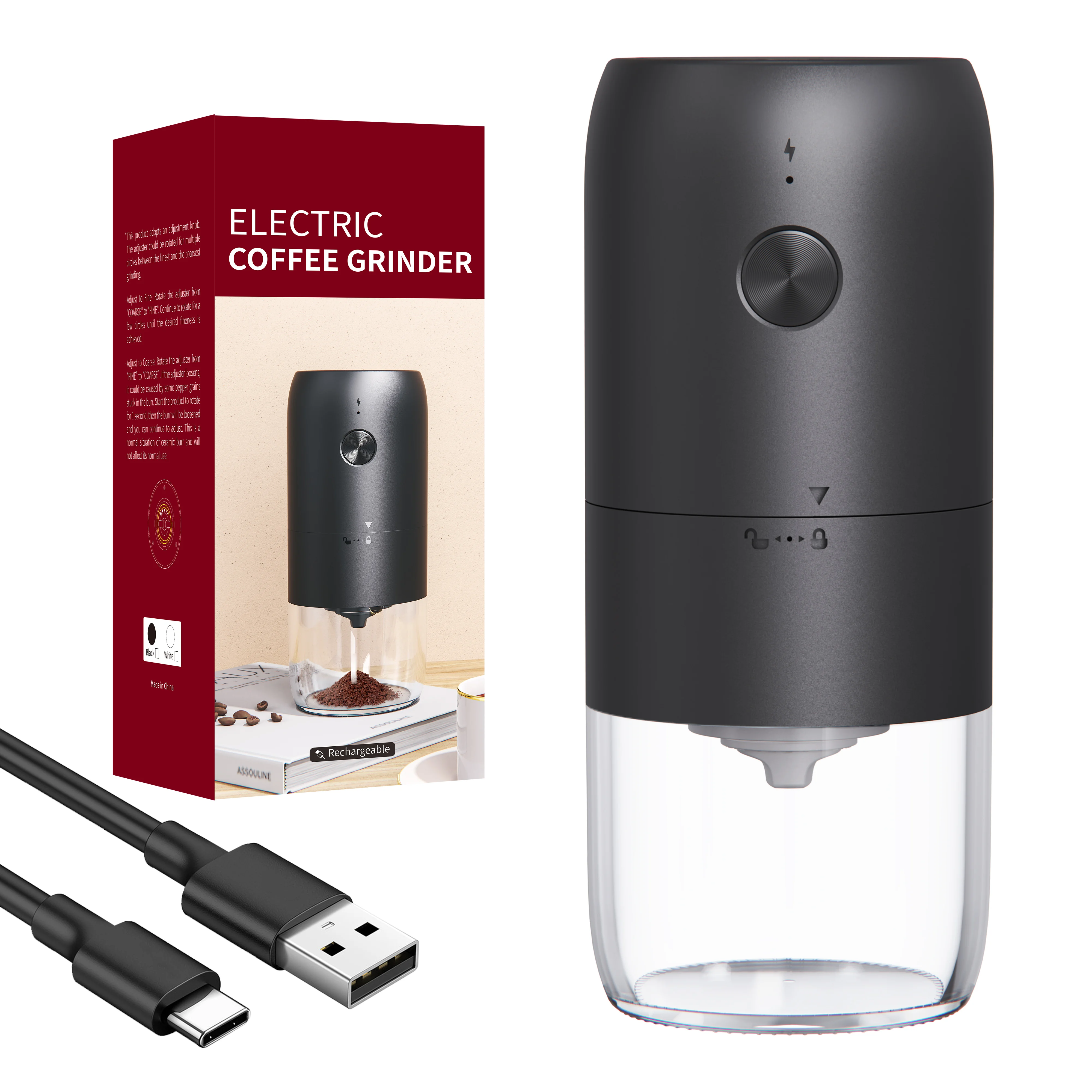 Automatic Coffee Roasting and Grinding Machine Automatically Shuts Down After Finishing Grinding