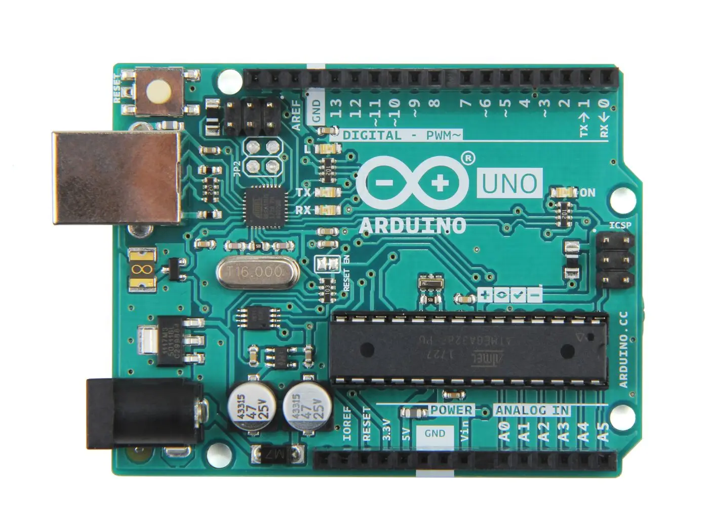 Arduino Uno Rev3 Development board and Arduino beginner programming