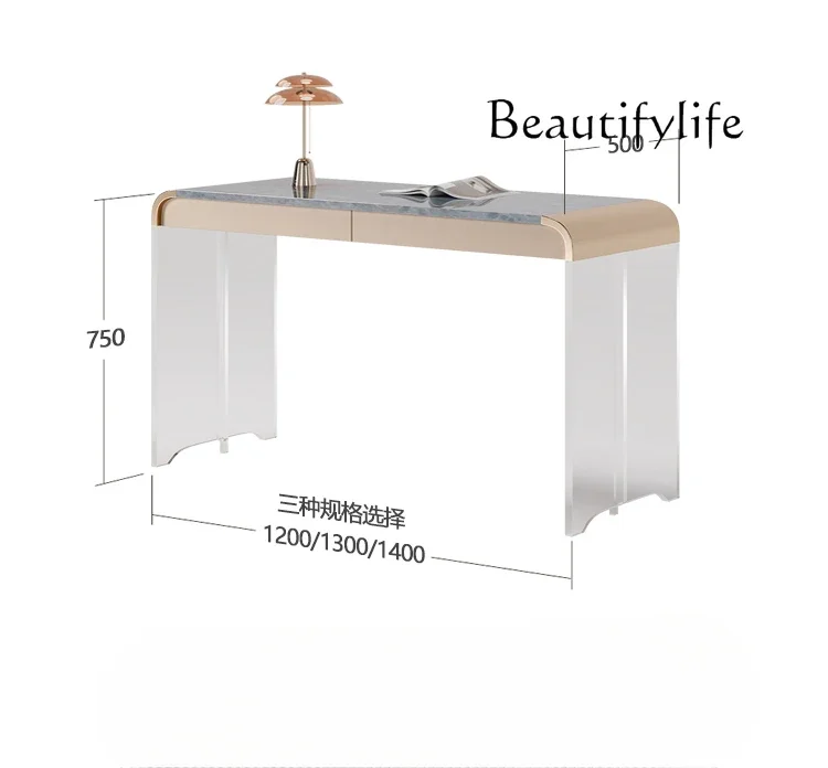 

Natural marble desk home design acrylic writing desk