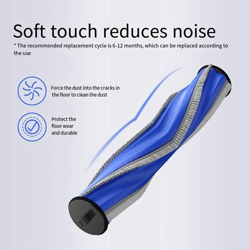 Cepillo principal lavable para Ecovacs X5 PRO/ X5 MAX / X5/ X2S, piezas de repuesto para Robot aspirador, cepillo de rodillo