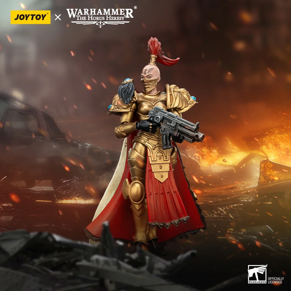 [Voorverkoop] JOY TOY 1/18 Action Figure Warhammer 30K Sisters of Silence Argent Lynx Vigilator Cadre & White Falcons Vigilator Cadre