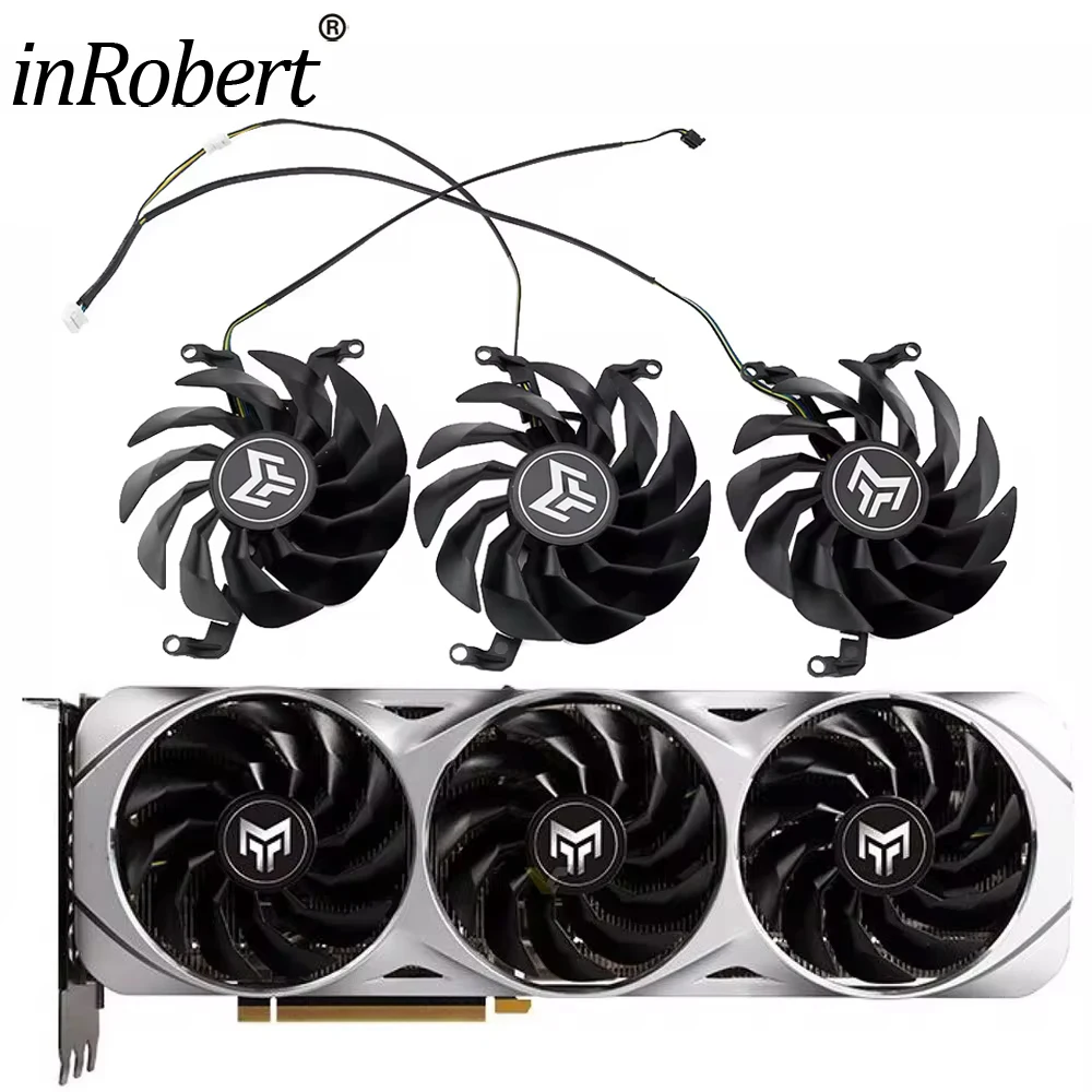 T129215SU Graphics Cards Fan RTX3080 RTX3060 RTX3070 For GALAX RTX 3060 3070 3080 3090 Ti METALTOP Graphics Card Fans Cooling