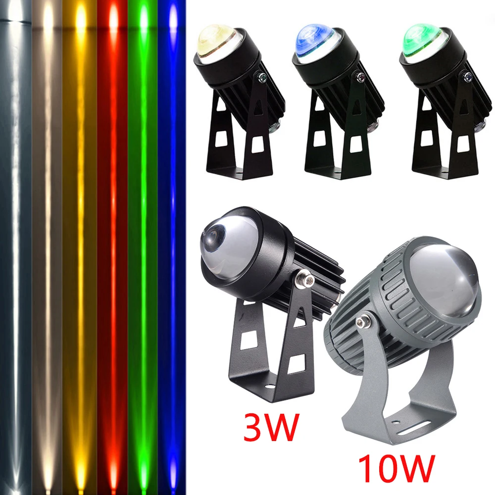 projectores de parede led para exterior iluminacao de paisagem ip65 impermeavel feixe de luz vermelho verde azul rgb 3w 10w ac 220v dc 12v 01