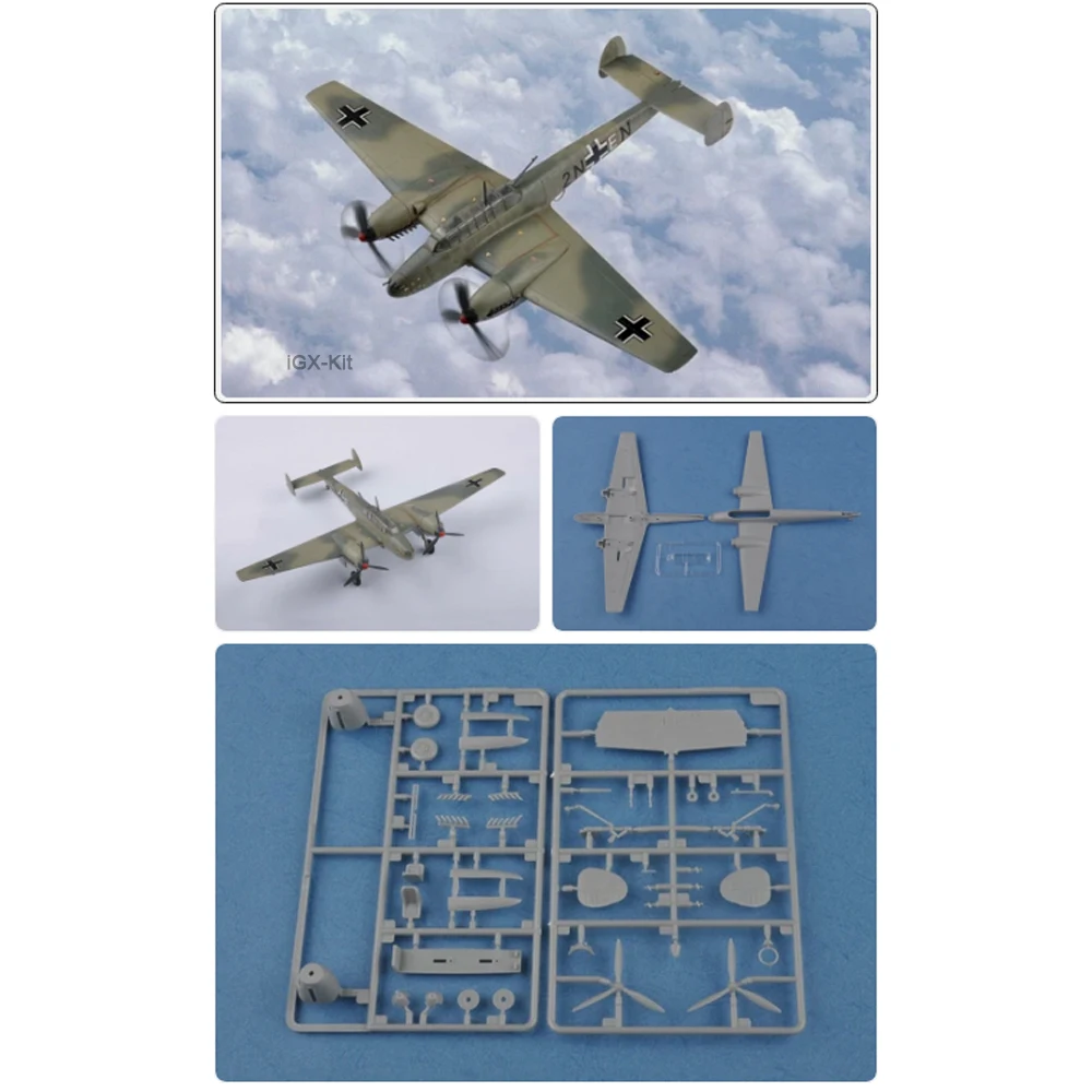 

Hobbyboss 80292 1:72 ScaleI Messerschmitt Bf110 Fighter Airplane Aircraft Plastic Assembly Model Kit Building Making Toy