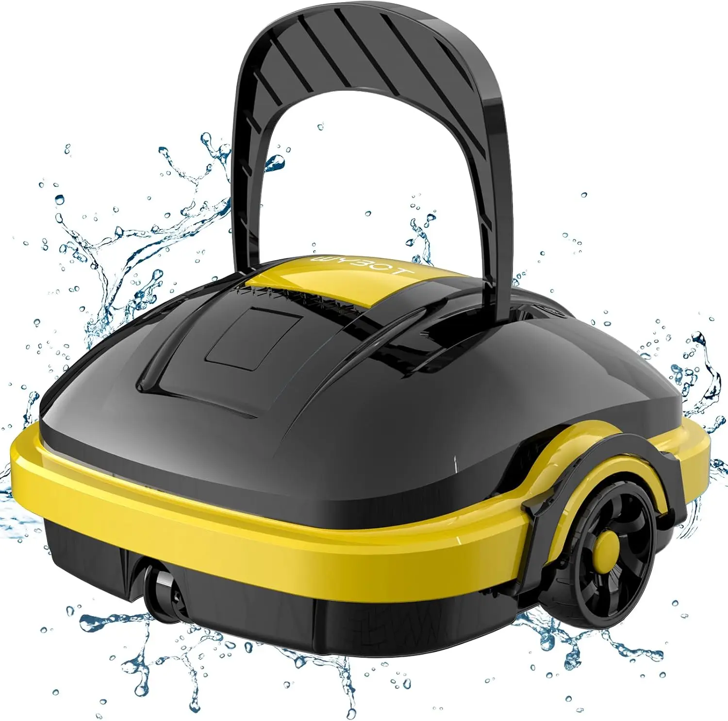 Cordless Robotic Pool Cleaner, Automatic Pool Vacuum, Powerful Suction, Dual-Motor, 180μm Fine Filter for Above/In Ground