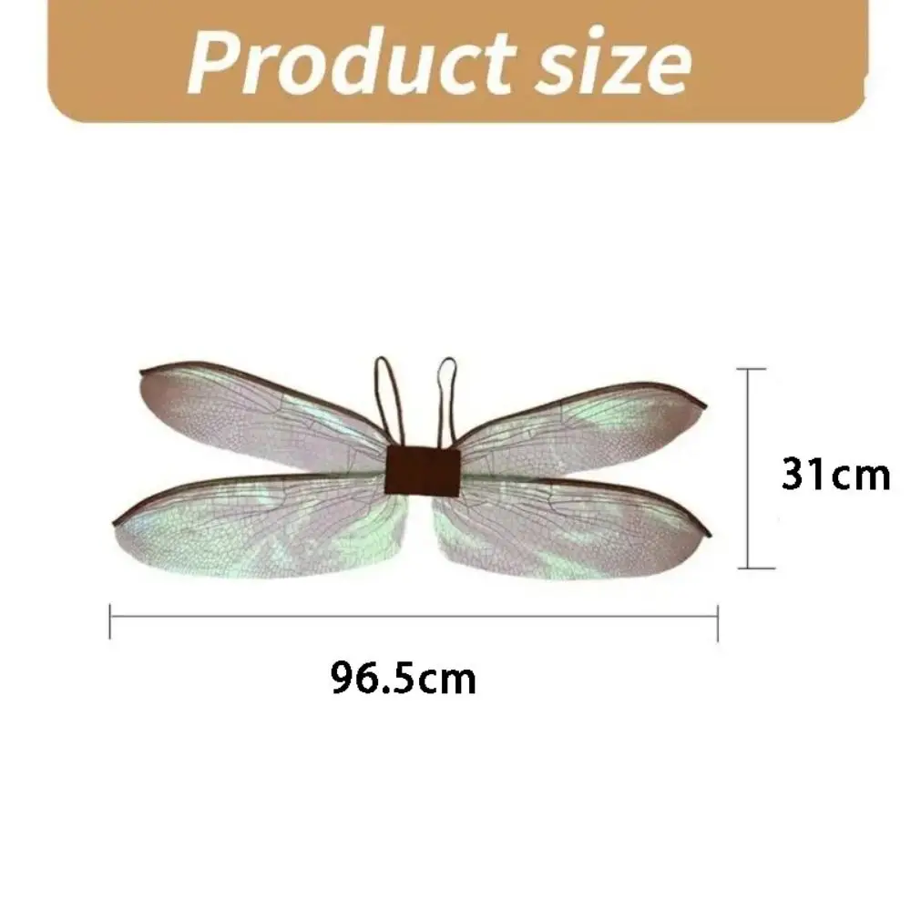 Ala de Ángel de hadas colorida para niños, foto de escenario, libélula, mariposa, cumpleaños, carnavales, mascarada, 1 ud.