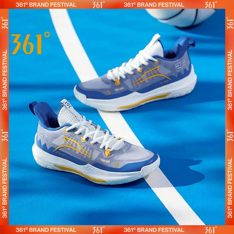 361 Degrees NEW DVD Team Basketball Shoes Men Sport Shoes Guard Cushioning Wear Resistant Protection Ankle Sneakers 672421113