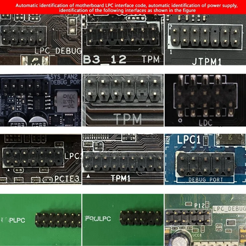 Karta diagnostyczna TL611 PRO, karta diagnostyczna Pcie do komputerów stacjonarnych Pci, płyty główne do komputerów stacjonarnych i laptopów (czarna)