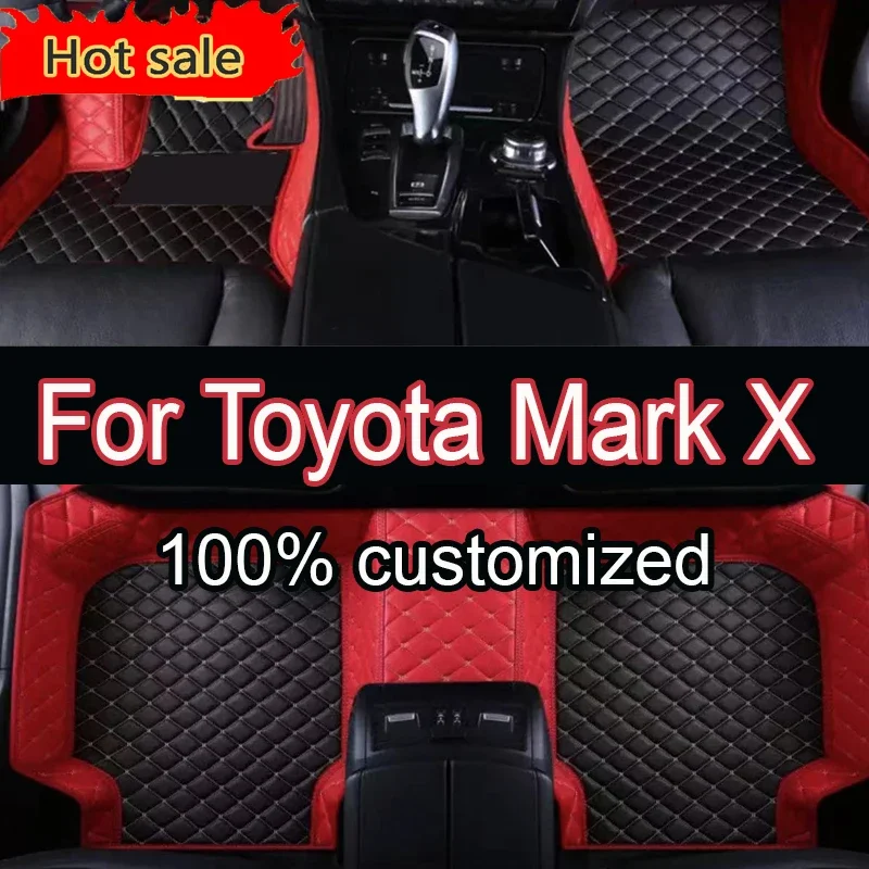 

Thickening Car Floor Mats For Toyota Mark X X130 2010-~2019 Luxury Leather Mat Carpets Rugs Interior Parts Car Accessories 2011