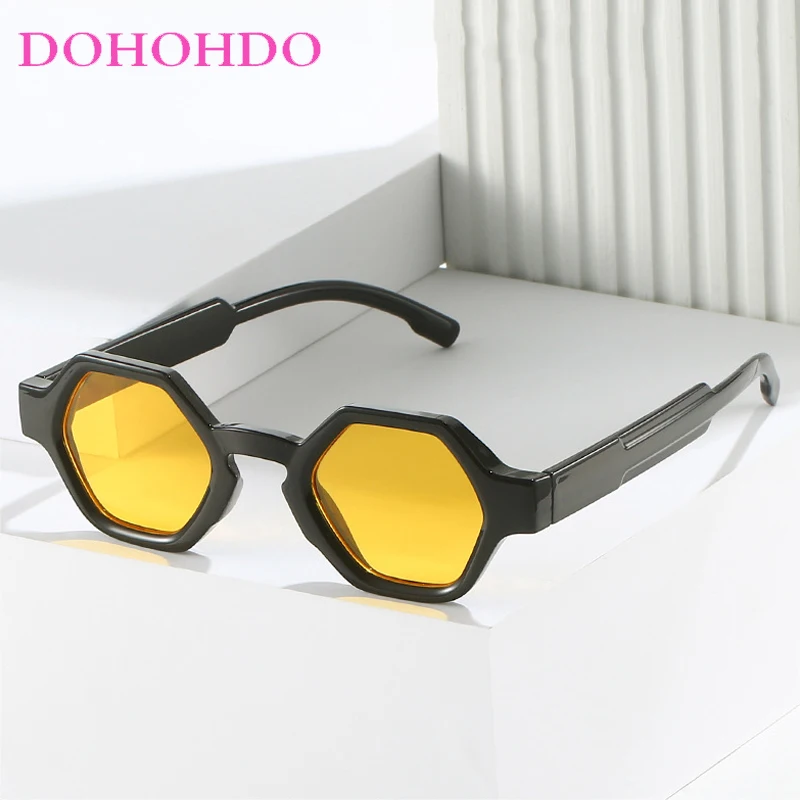 

Fashion Trendy Polygon Sunglasses For Women Men Vintage Luxury Brand Design Outdoors Travel Driving Sun Glasses Unisex UV400