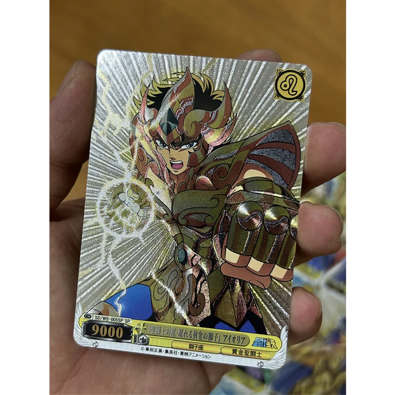 Saint Seiya Anime Characters Seiya Shiryu Phoenix Ikki DIY Homemade Bronzing Game Toys Collection Card Christmas Birthday Gift