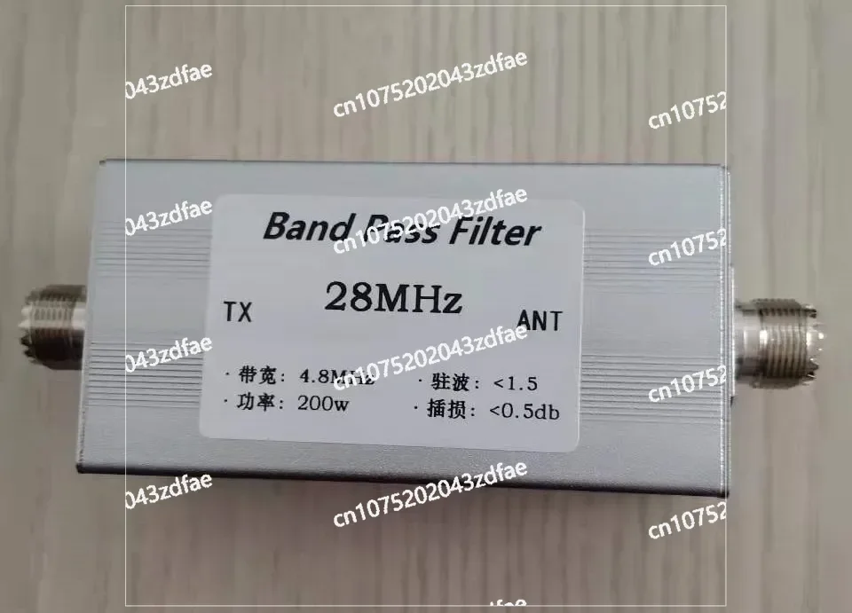 HF 28MHz High Isolation, Bandpass, Filter M Female, Narrowband BPF 10m Band