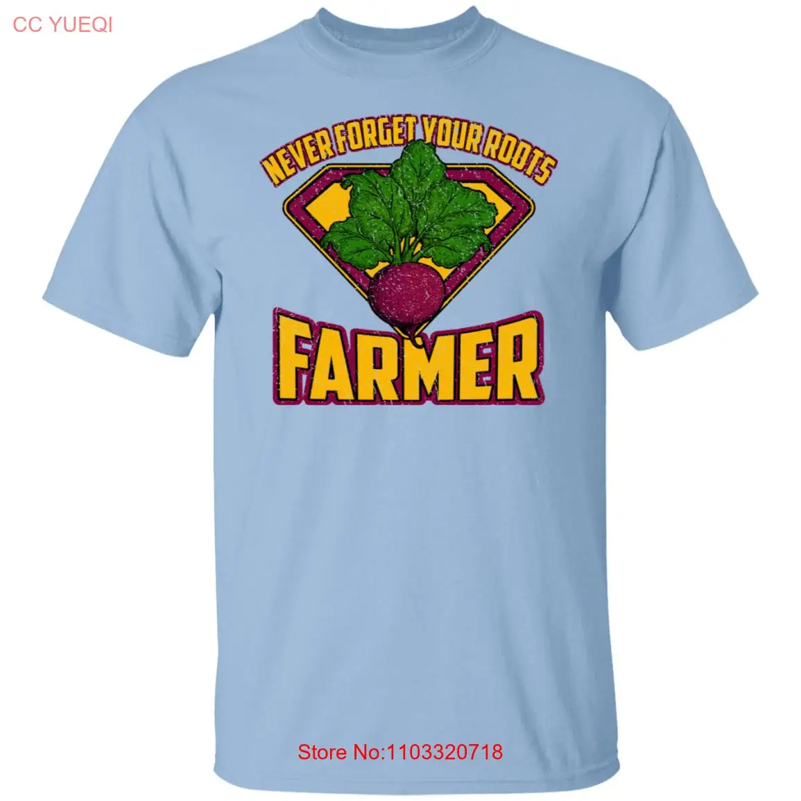 Никогда не забывайте свое корни Фермерская футболка Никогда не забывайте свое корни Фермерская футболка