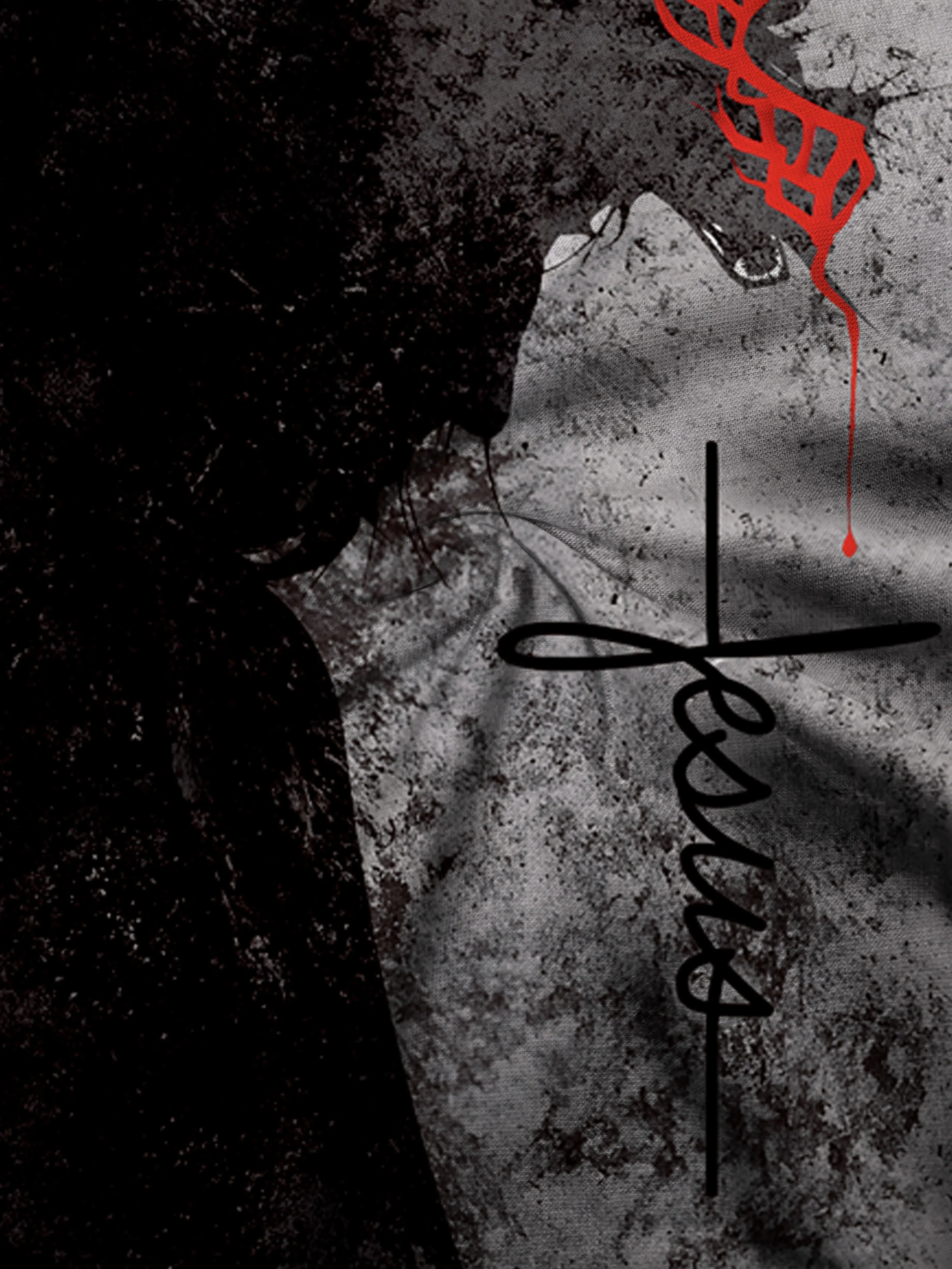 Jesus Print Short Sleeved T-shirt for Men Designer Clothes 3D Print Men Short Sleeve Tee Jesus Print Clothes Men Vintage Clothes