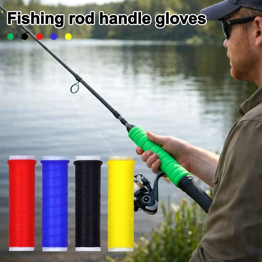 

Силиконовая обмотка для рукоятки удочки, антиэлектрическая, нескользящая, сменная, утолщенная, термоусадочная накладка на рукоятку