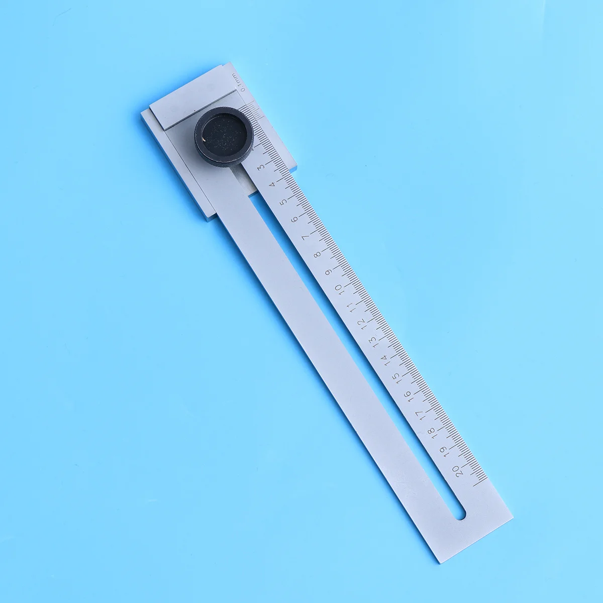 

200mm Stainless Steel Parallel Ruler Marker Durable Marking Gauge Tool for Drawing Lines on Planks Plates Silver