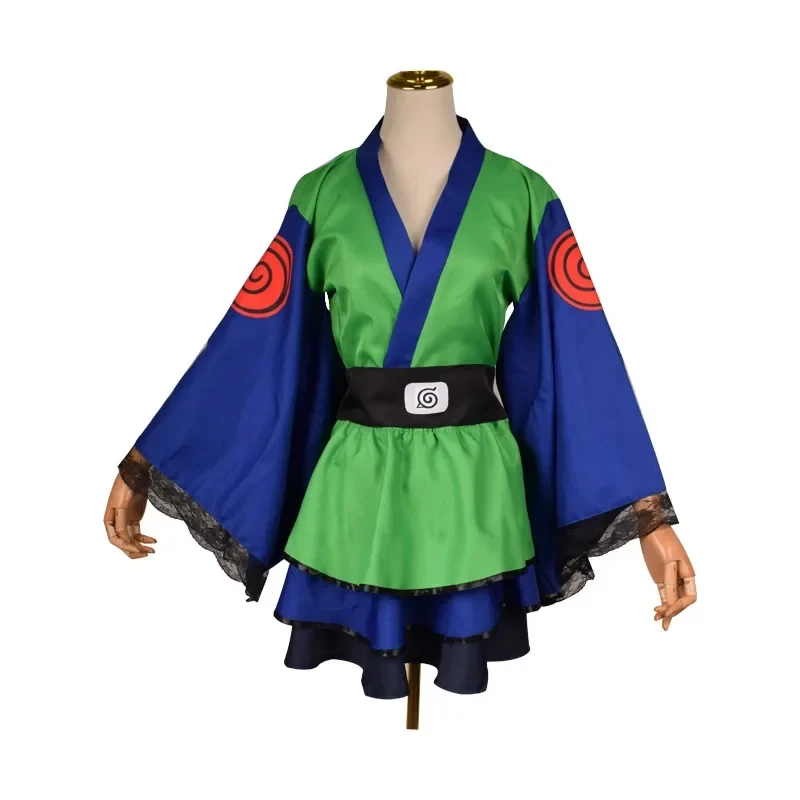 2026 Adult Japanese Kimono Cosplay Kids Akatsuki Cloud Print Uchiha Sasuke hyuga hinata Lolita Costume Dress Women Girls K8MNX view 4