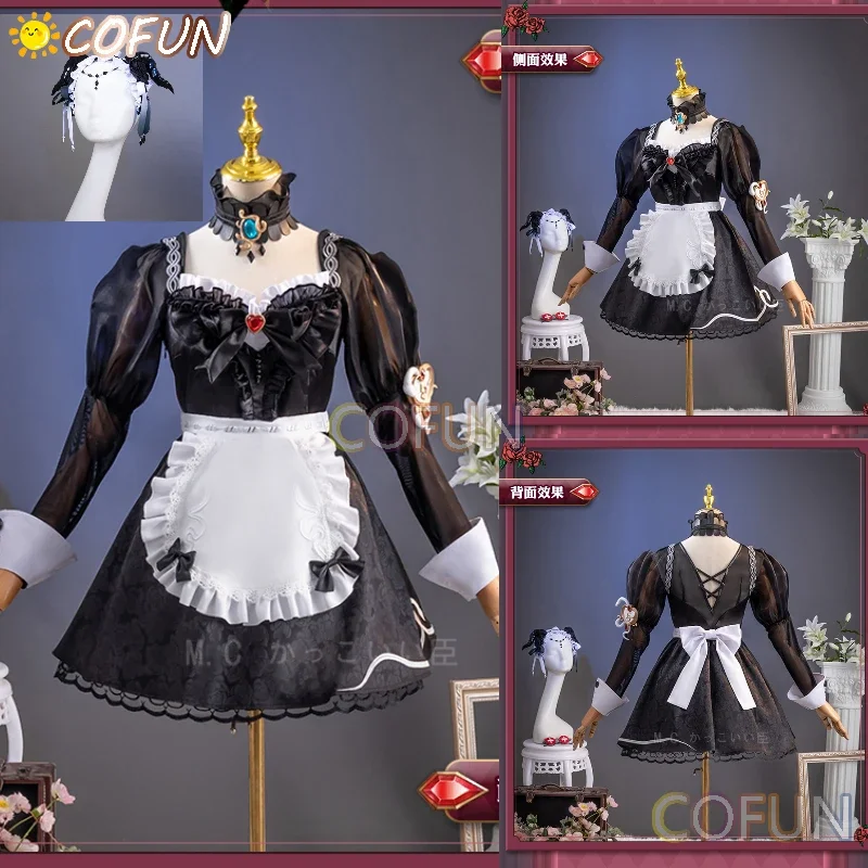 COFUN Game Identity V Fiona Gilman Priestess Crimson Mystery Cosplay Costume Halloween Outfits Women Clothing Full Set Accessory